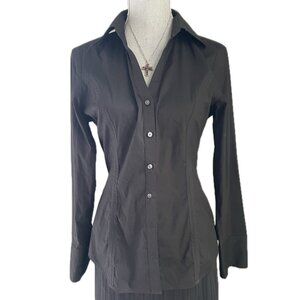 Express Black Button Up Womens MED